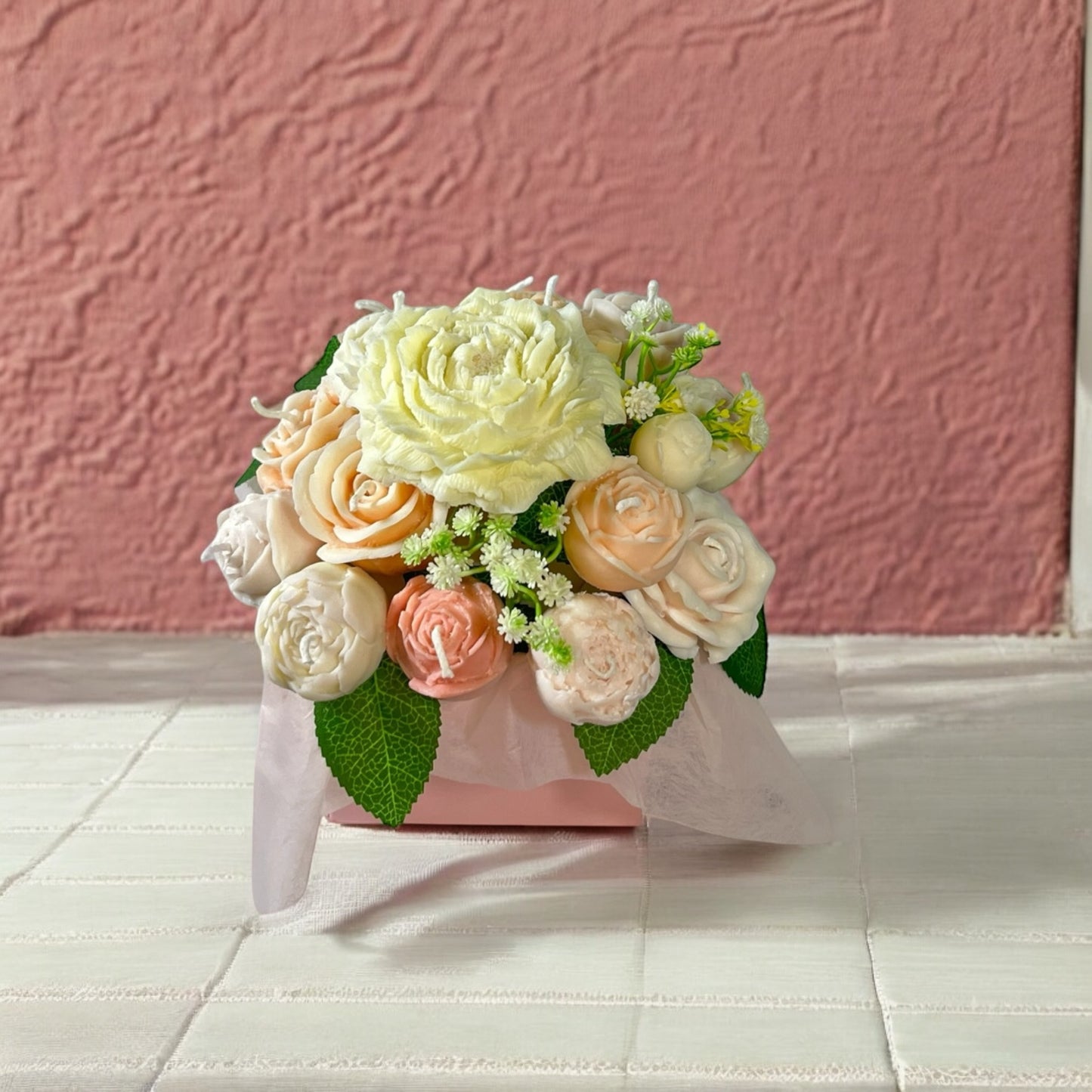 Classic Elegance Candle Bouquets—handmade soy candles in a gift box