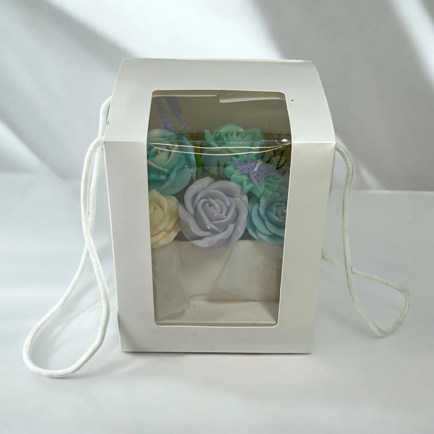Arctic Elegance Candle Bouquet – A Blooming Nordic Treasure - Flow-Flo