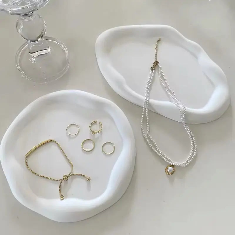 Modern home decor tray, perfect for displaying candles and accessories.