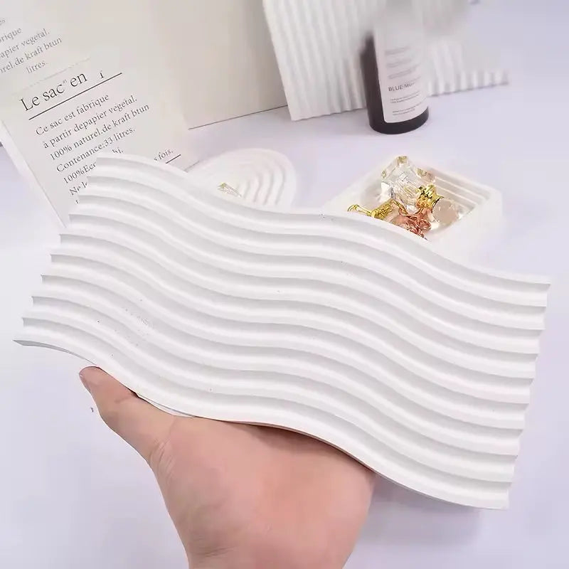 Minimalist wave tray to enhance your home decor aesthetic.