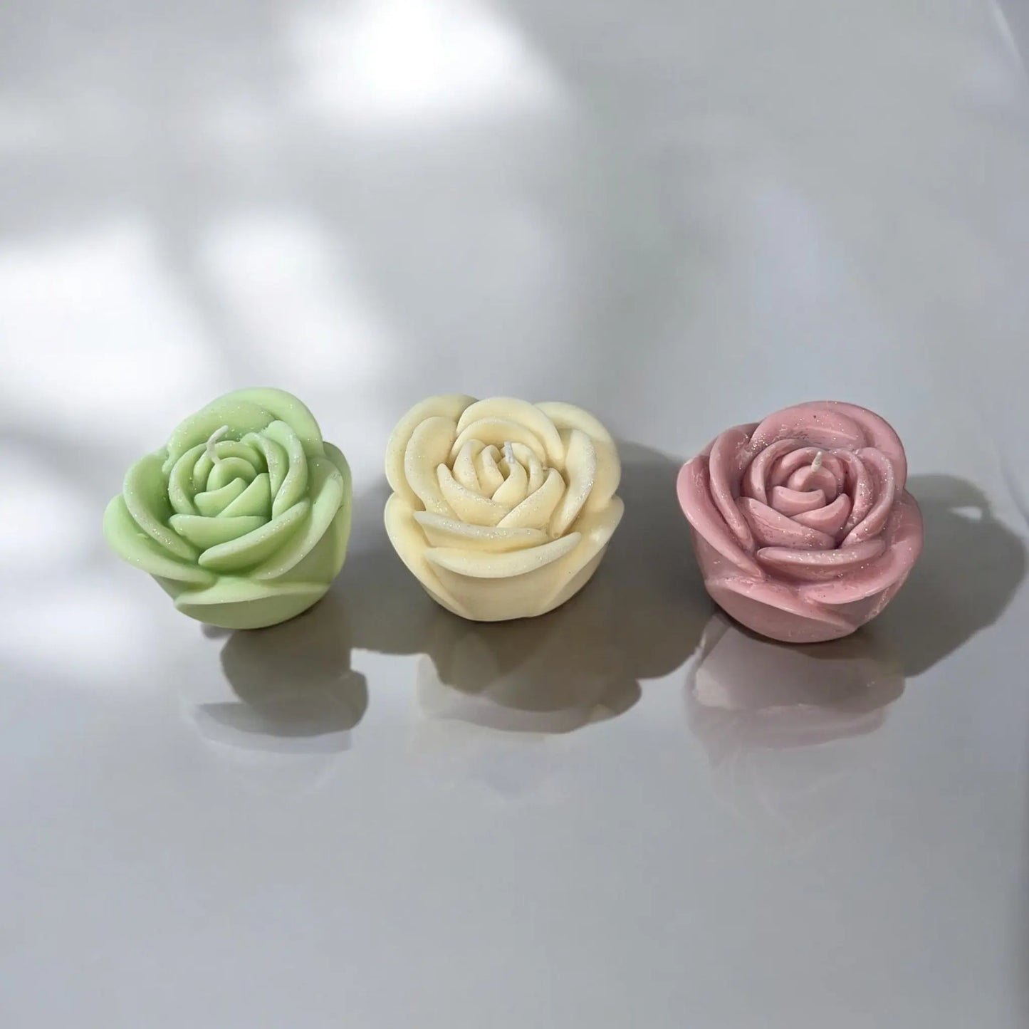 Perfect gift: a handcrafted red rose candle in a premium box.
