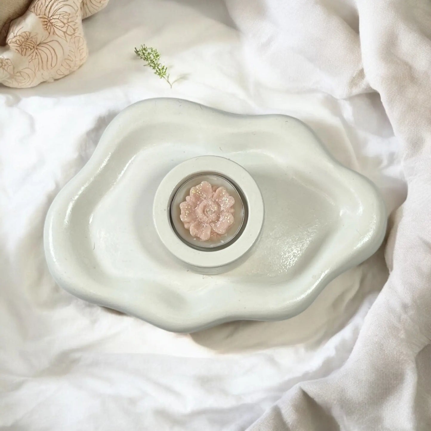Beautiful candle tray for a sophisticated touch to your home decor.