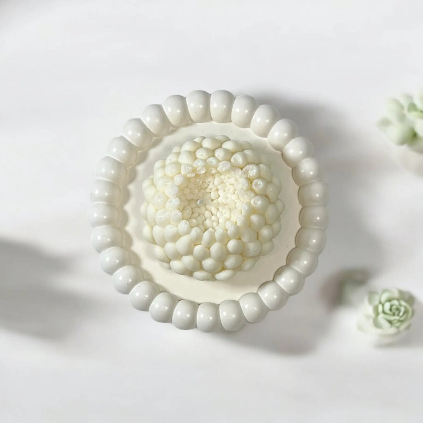 Elegant candle tray for a stylish home decor display.