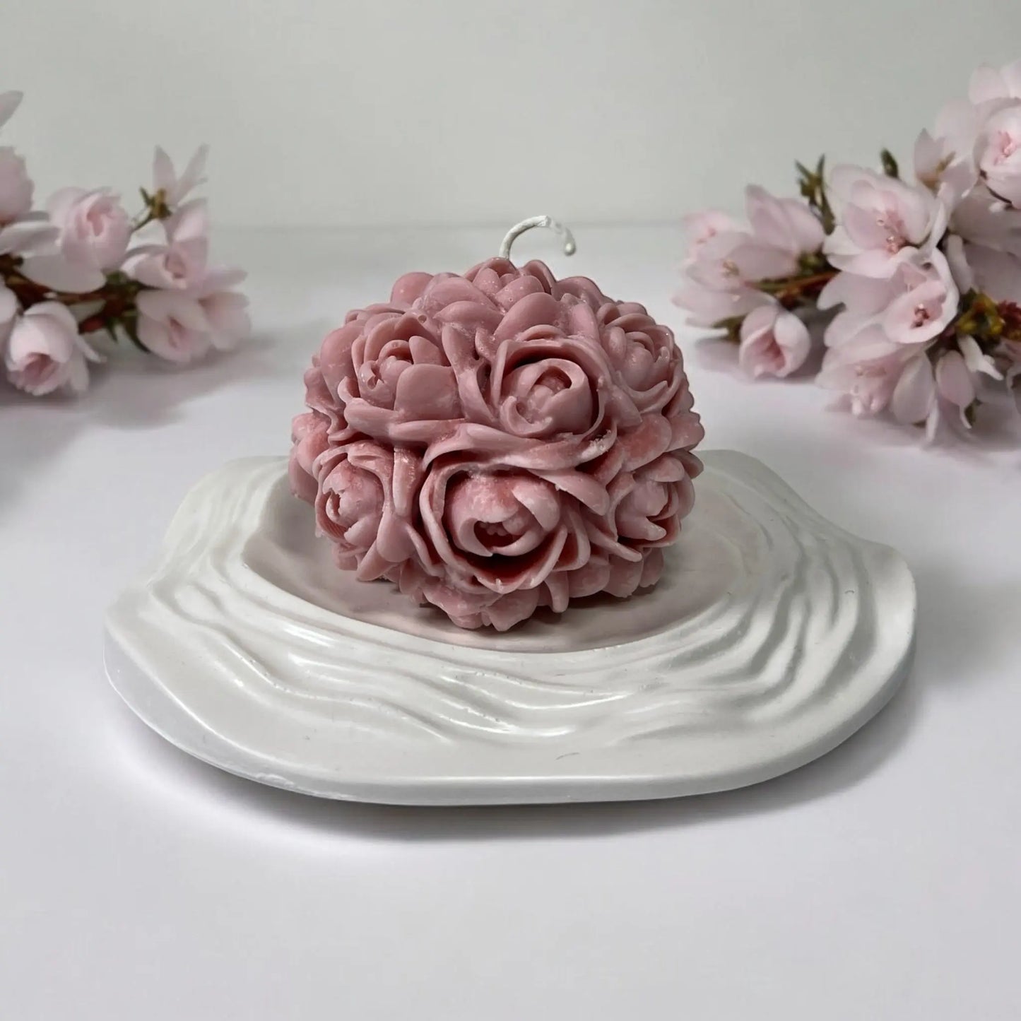 Handcrafted wave tray for a dynamic and artistic home decor accent.