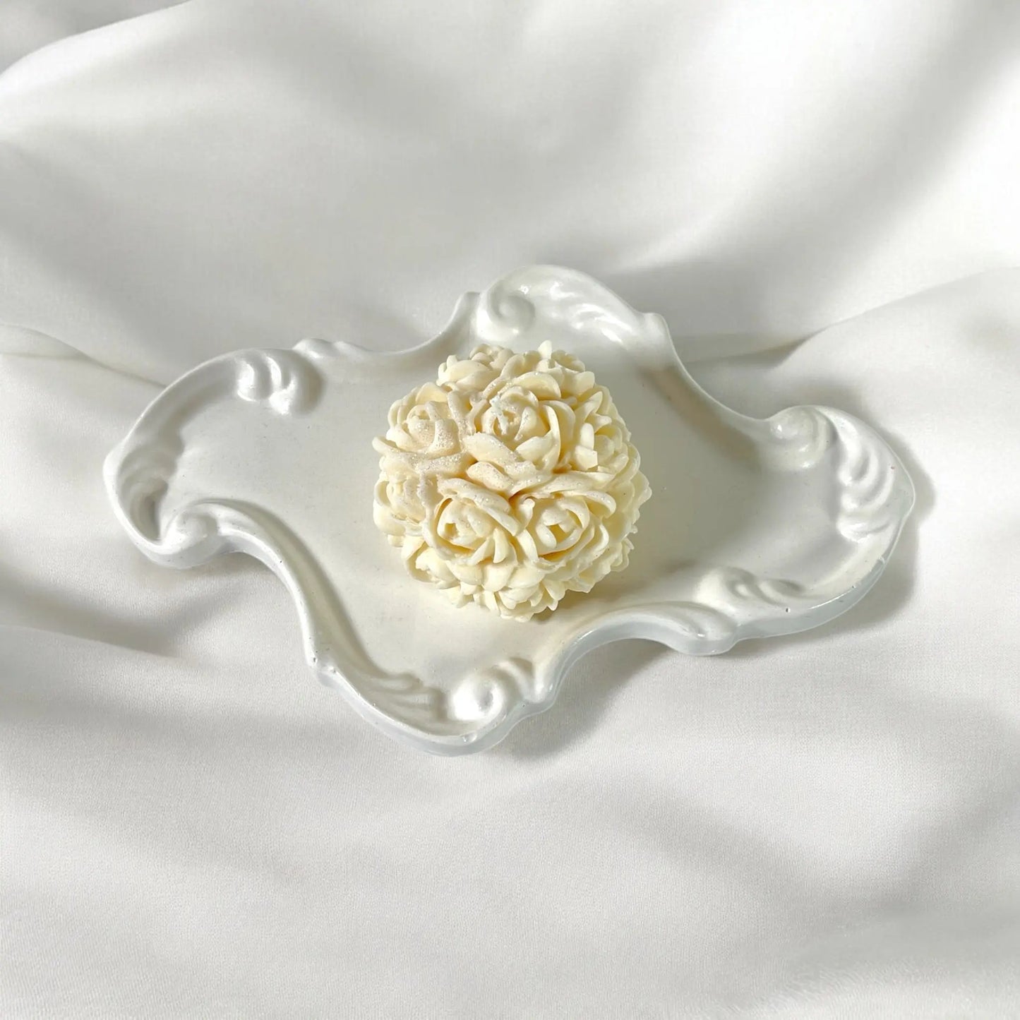 Artistic home decor tray with vintage charm for a refined look.