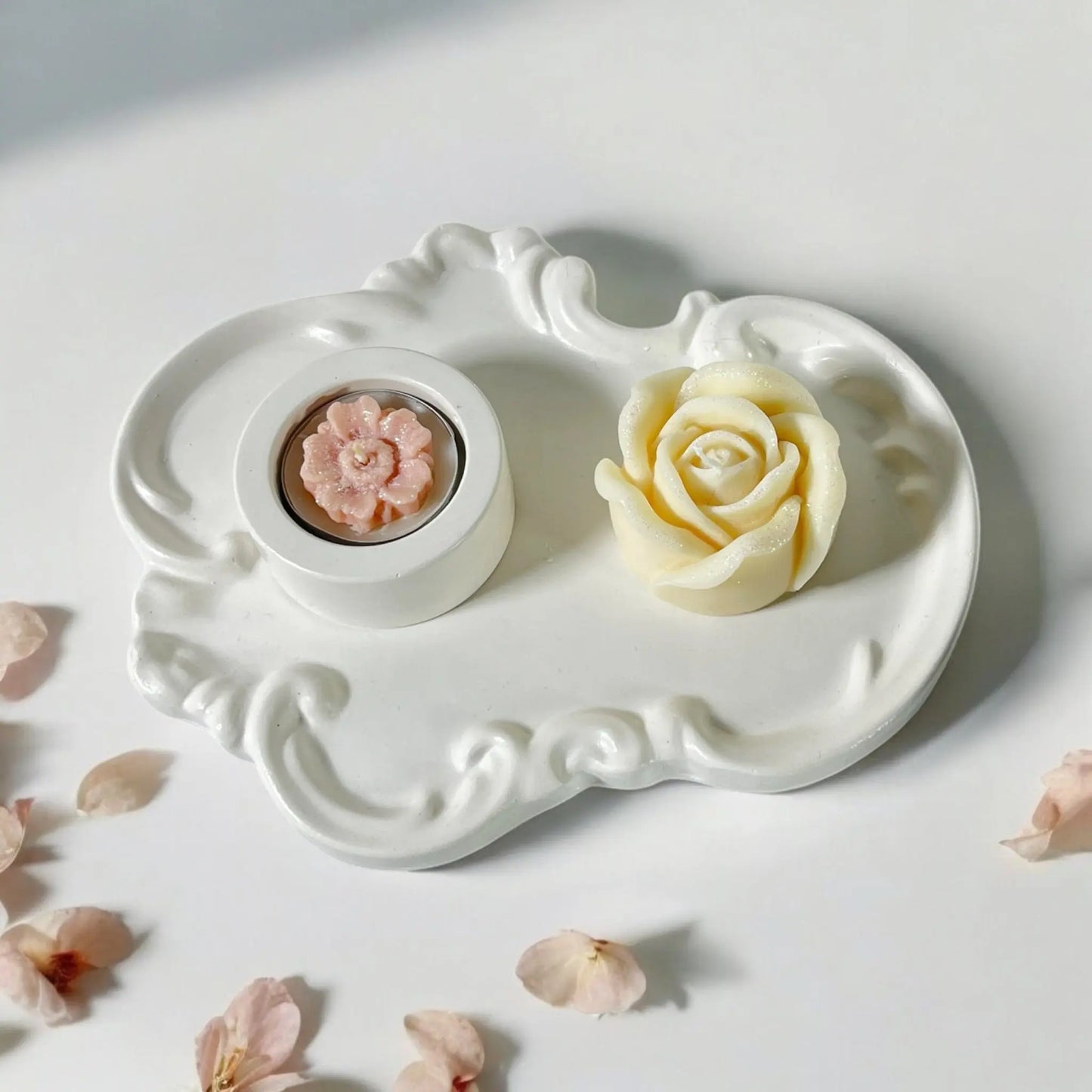 French-style vintage tray for home decor with antique detailing.