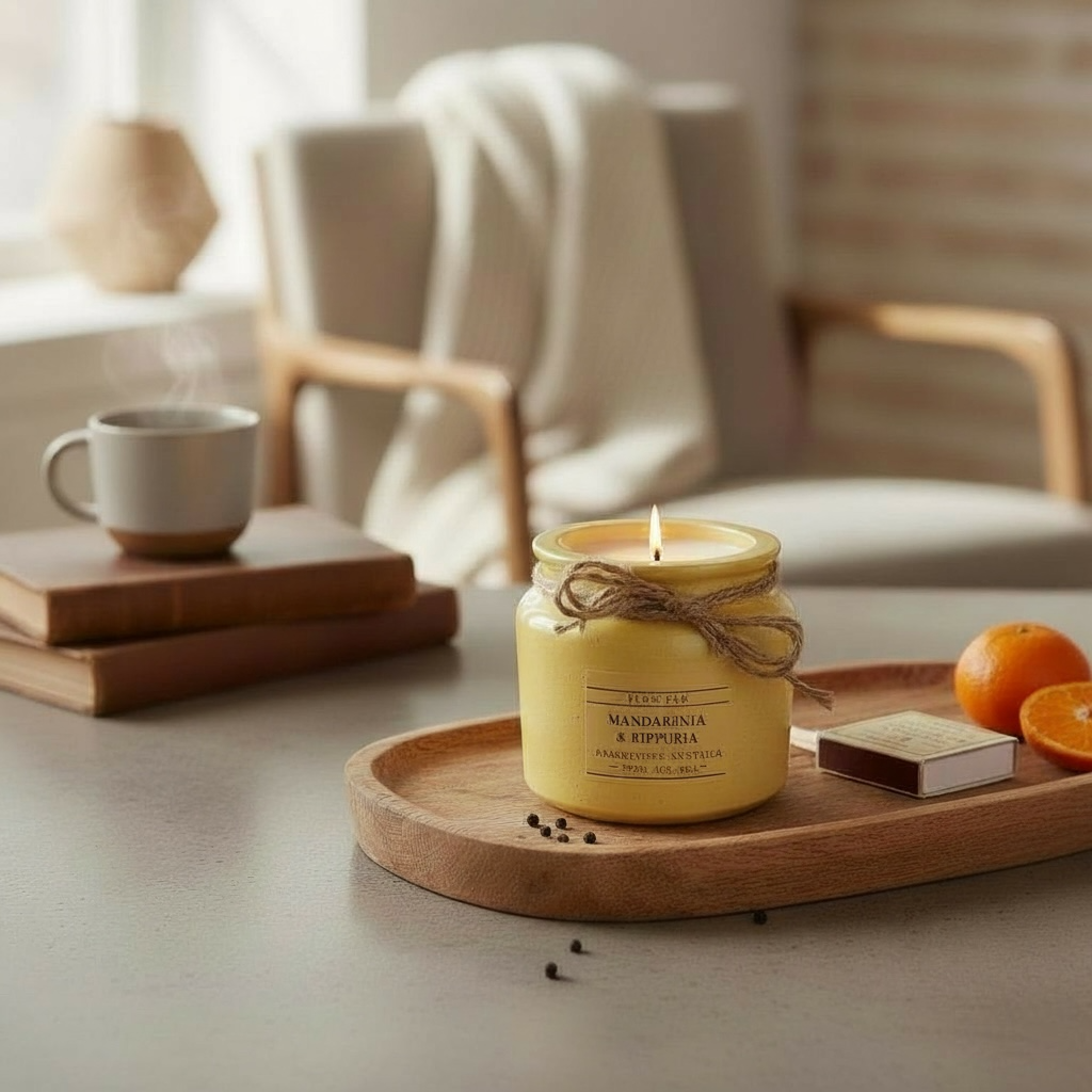 Flow Flo käsintehdyt tuoksukynttilät valmistetaan suurella rakkaudella puhtaasta 100 % ekologisesta kasviperäisestä soijavahasta.