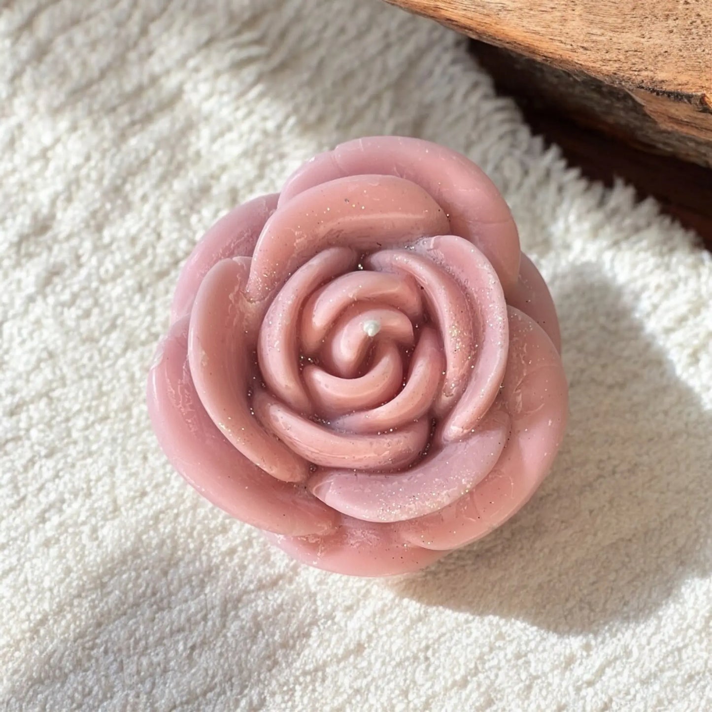 Timeless red rose candle in an elegant keepsake box.