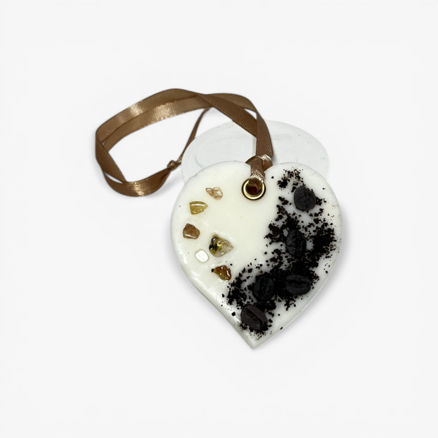 Aromaattinen kahvi-sašetti soijavahasta – tähtimuotoinen tuoksupussi aidolla kahvijauheella