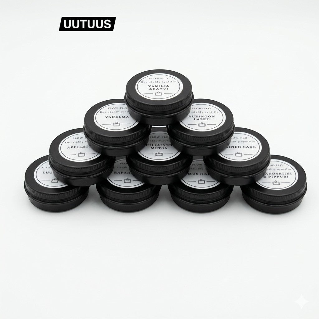 Pienet kynttilätesterit eri tuoksuilla Flow Flo