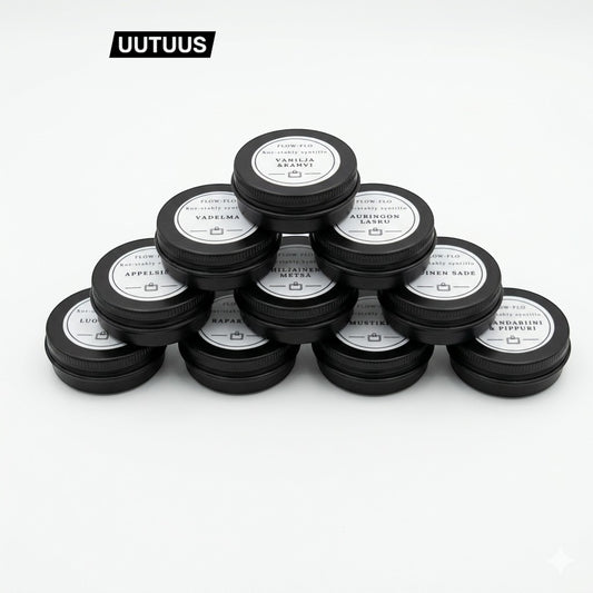 Pienet kynttilätesterit eri tuoksuilla Flow Flo