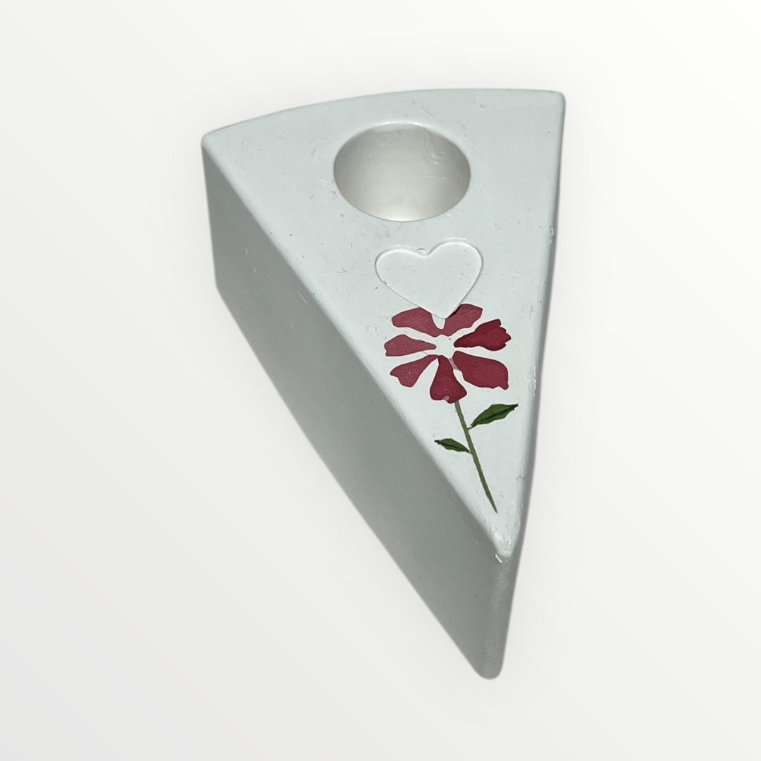 Minimalistinen kipsinen kynttilänjalka pitkälle kynttilälle – Flow-Flo