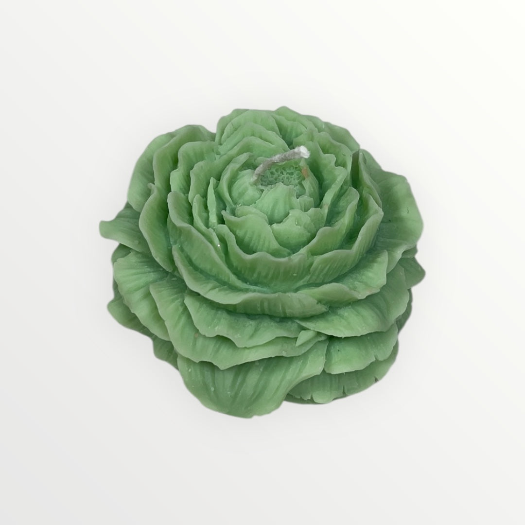 Luonnollinen soijakynttilä, pioni-muoto, pehmeä värisävy