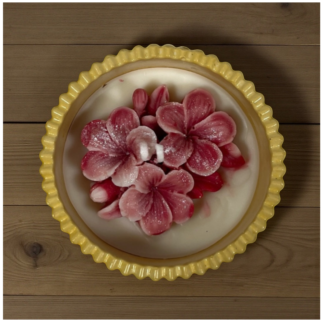 scented soy wax floral candle