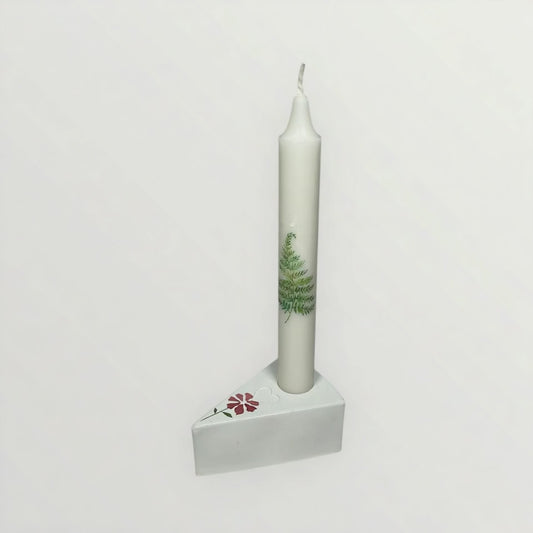 Minimalistinen kipsinen kynttilänjalka pitkälle kynttilälle – Flow-Flo